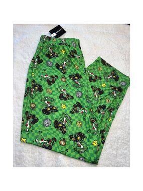 Men's Unbranded Green Mario Kart Pajama Pants Size Large